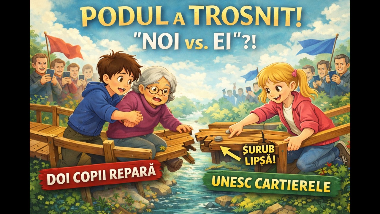 Poveste pentru copii - Când podul se rupe, se rupe și comunitatea? - Exemplul lui Eli
