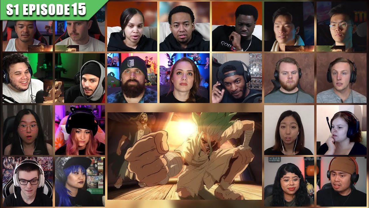 [Full Episode] Dr. Stone Season 1 Episode 15 Reaction Mashup | ドクターストーン
