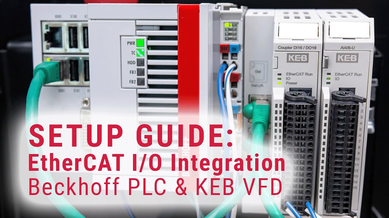 Startup Guide: KEB EtherCAT IO and Beckhoff PLC using TwinCAT software