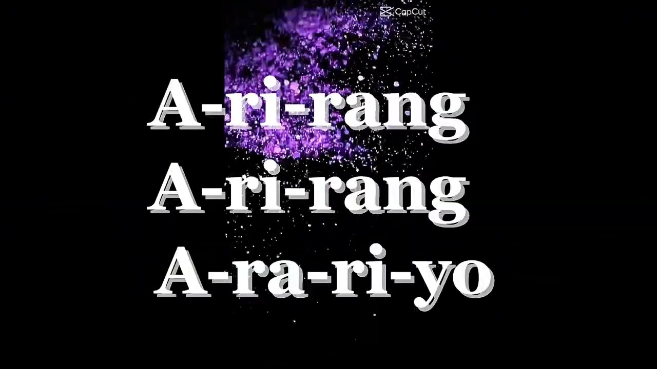 ARIRANG – le début de la chanson que tu connais  – chanter avec une prononciation française