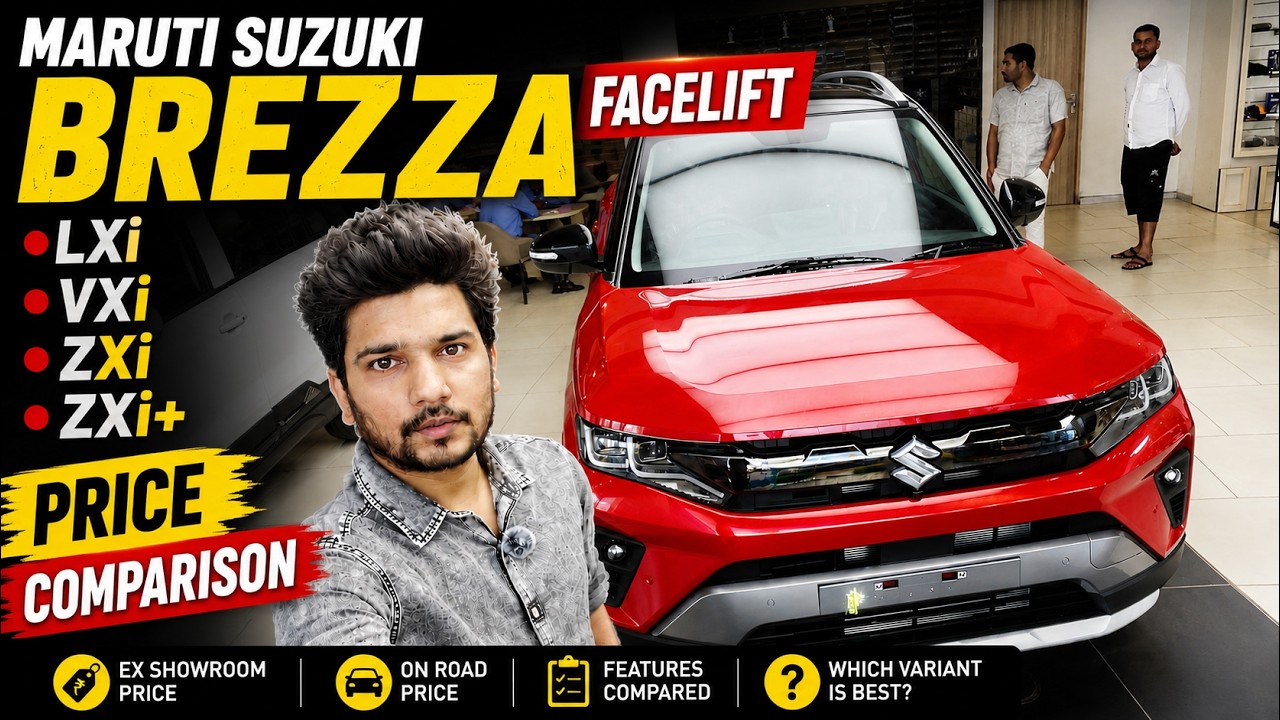 Обновленный Maruti Suzuki Brezza | Сравнение цен на комплектации LXi, VXi, ZXi и ZXi+