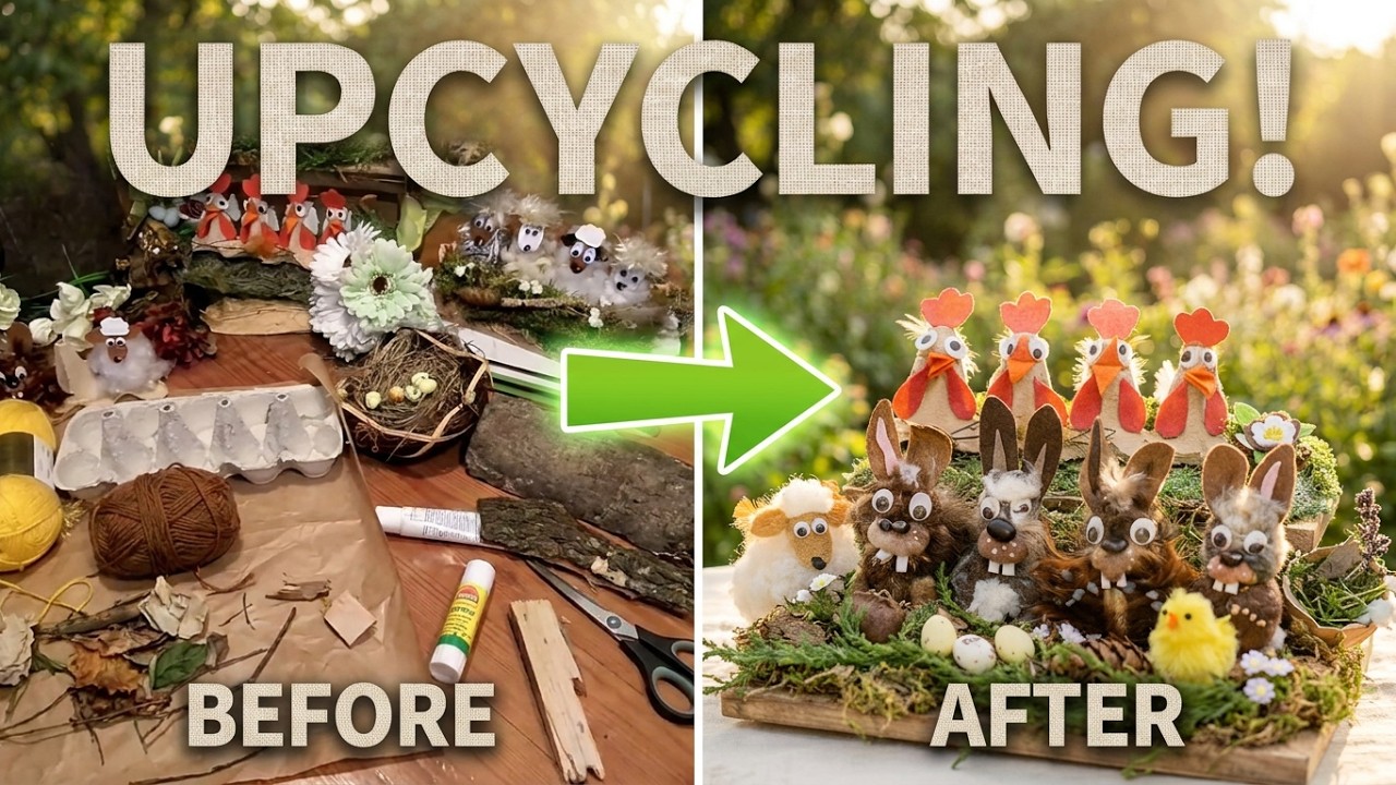 8 DIY/ süße BASTEL Ideen aus Eierkarton/mit VORLAGEN Tipps & Tricks... in UPCYCLING