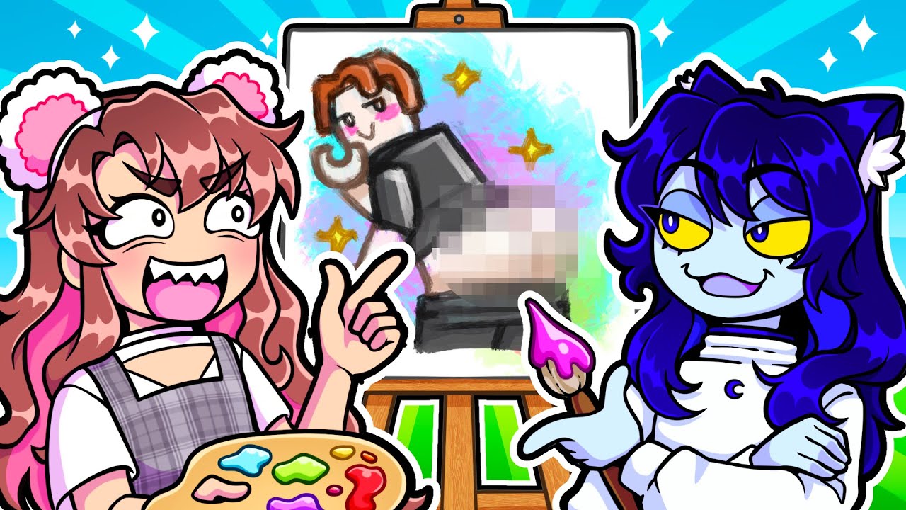 DRAWING PEOPLE IN ROBLOX W/ VOICECHAT