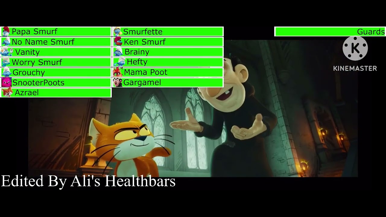 Smurfs (2025) Escape Razamel's Castle with healthbars