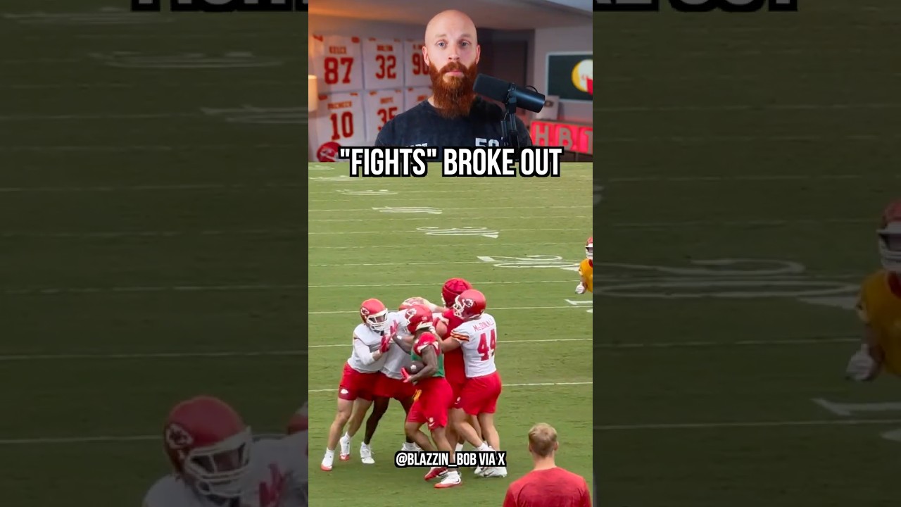 Этот игрок НИКАК не может перестать провоцировать драки в лагере Chiefs 😬