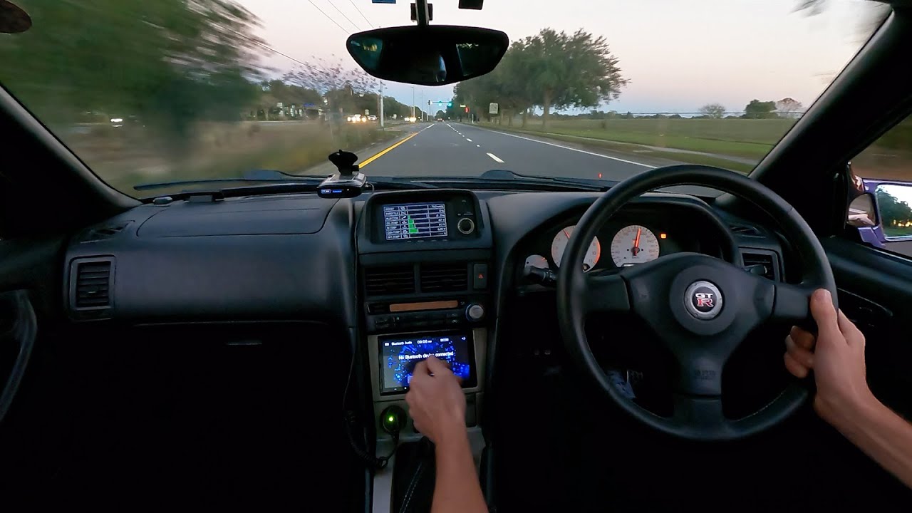 R34 GTR — переключение передач на плоскую подножку!