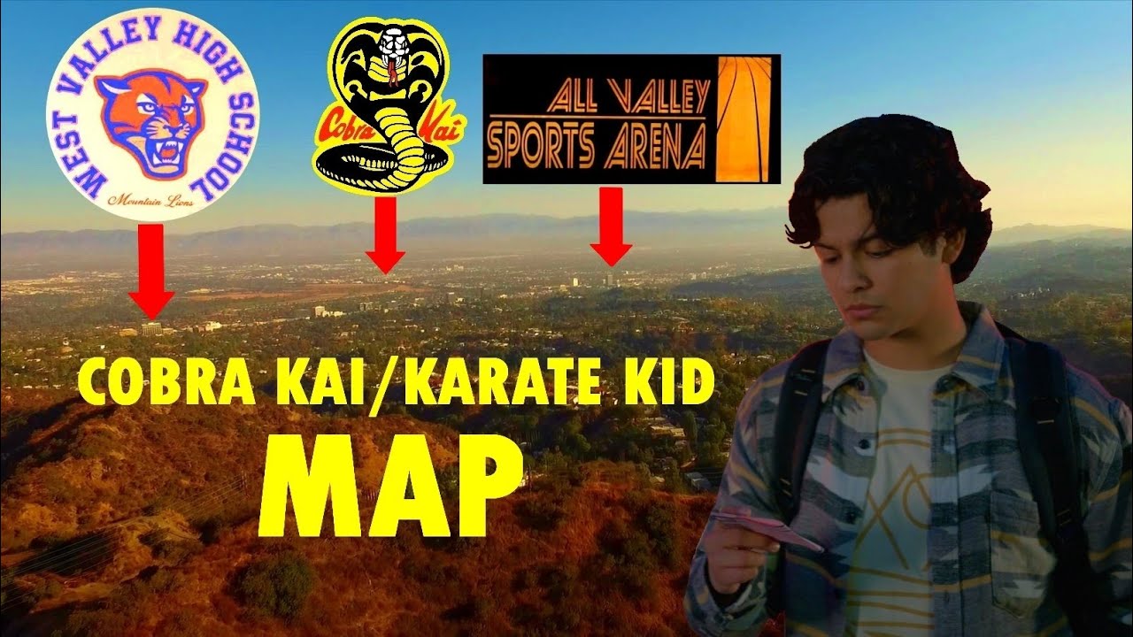 Cobra Kai The Karate Kid World MAP (Map of The Valley)