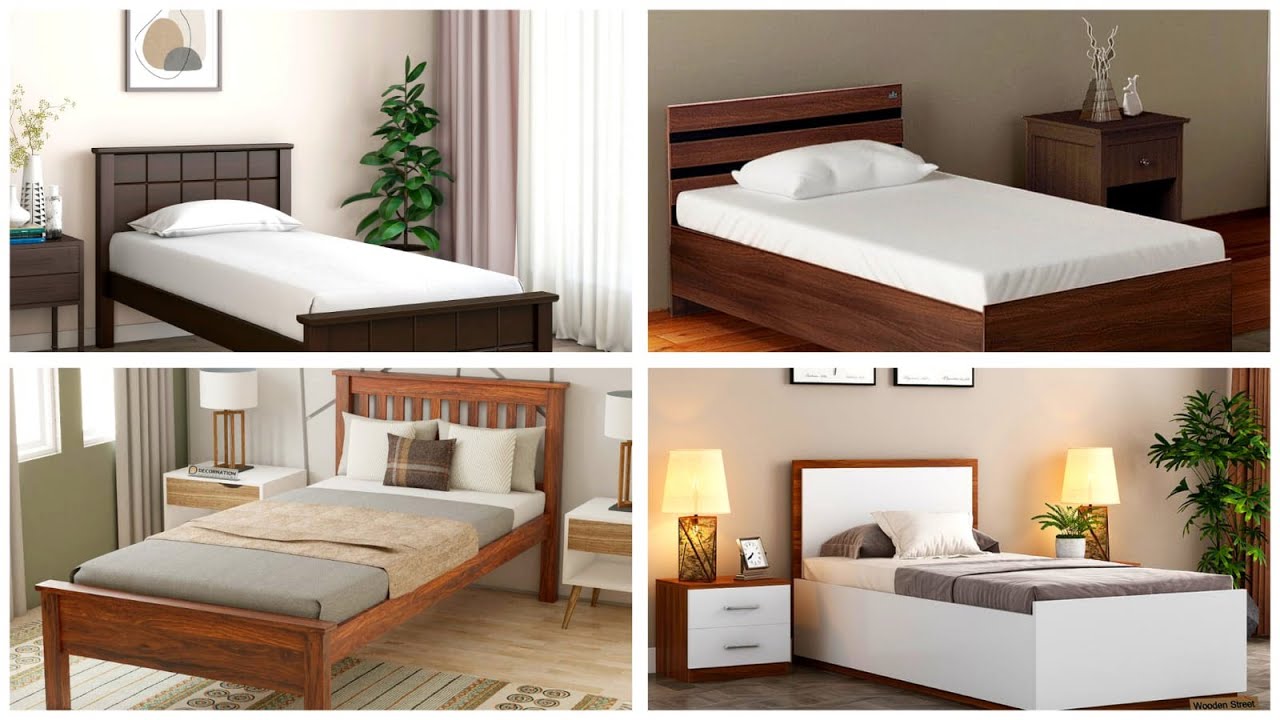 Minimalist Single Wooden Bed Designs & Ideas | Unique Single Bed | Home Decoration Place