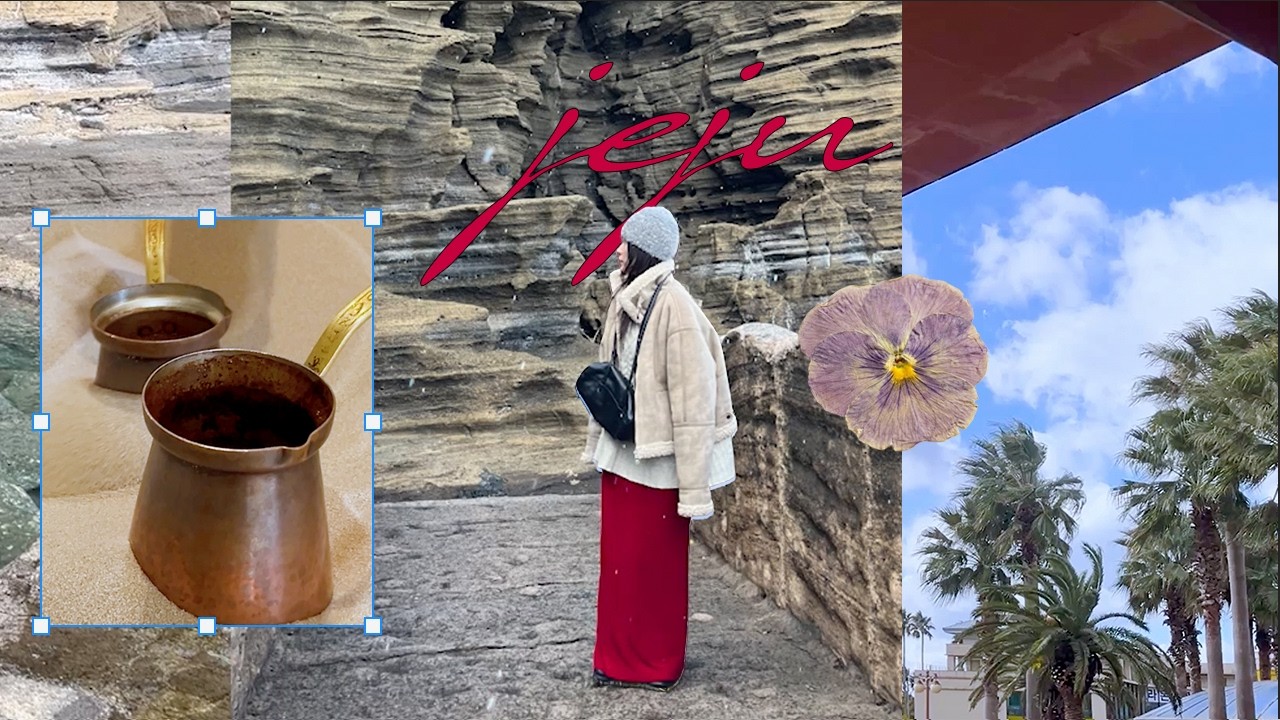 봄이 오기 전 기록한 겨울 제주|내가 갈 때만 날씨 난리자베스..🌊(feat.날씨요괴 브이 로그) 어둑.수풀.소모소.용머리.홉히.수선화