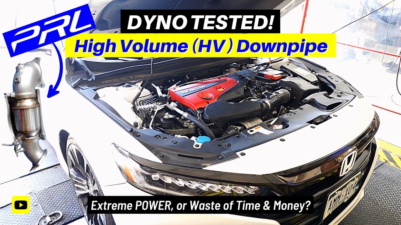PRL High Volume (HV) Downpipe - DYNO TESTED! // 10th Gen (2018+) Honda Accord