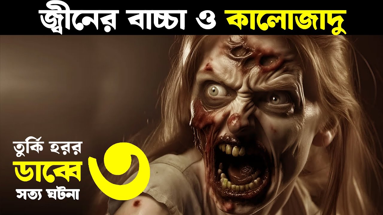 জ্বীনের বাচ্চা ও কালোজাদু ! ডাব্বে ৩ Movie explained in bangla | Turkish Horror | Haunting Nightmare