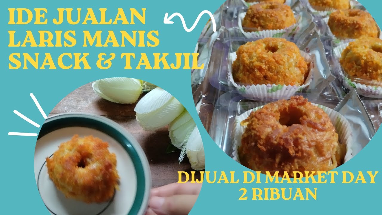 IDE JUALAN LARIS MANIS SNACK MARKET DAY. DIJUAL 2 RIBUAN. DONAT MIE BISA UNTUK TAKJIL. 