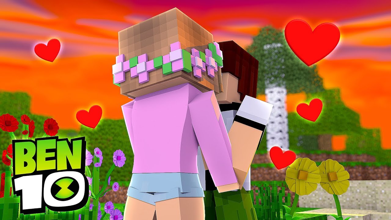 LITTLE KELLY AND BEN 10 KISS | Minecraft Little Kelly