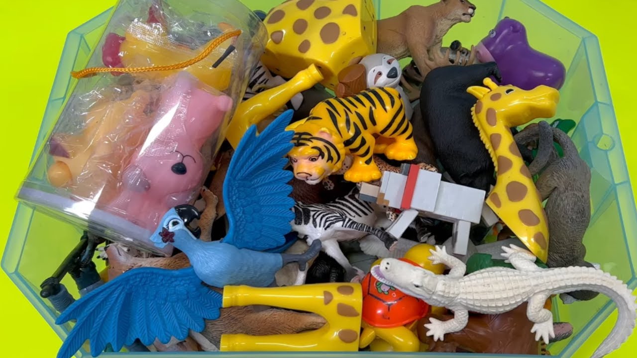 🦒 Wild Animal Toys Collection for Kids! Safari Adventure Play