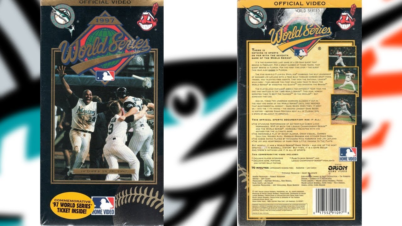 1997 World Series Home Video VHS: Florida #Marlins vs. Cleveland Indians | #MLB #WorldSeries