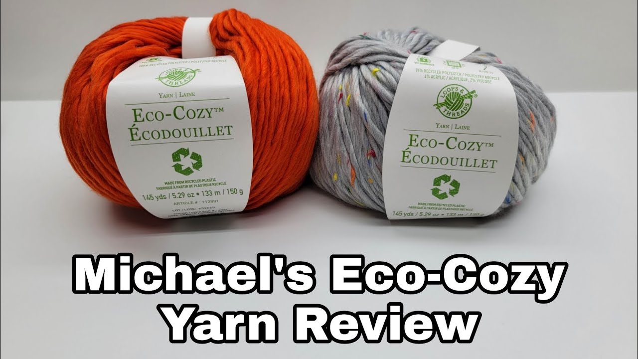 Yarn Review | Loops and Threads Eco-Cozy Recycled Plastic Yarn | Bag O Day Crochet
