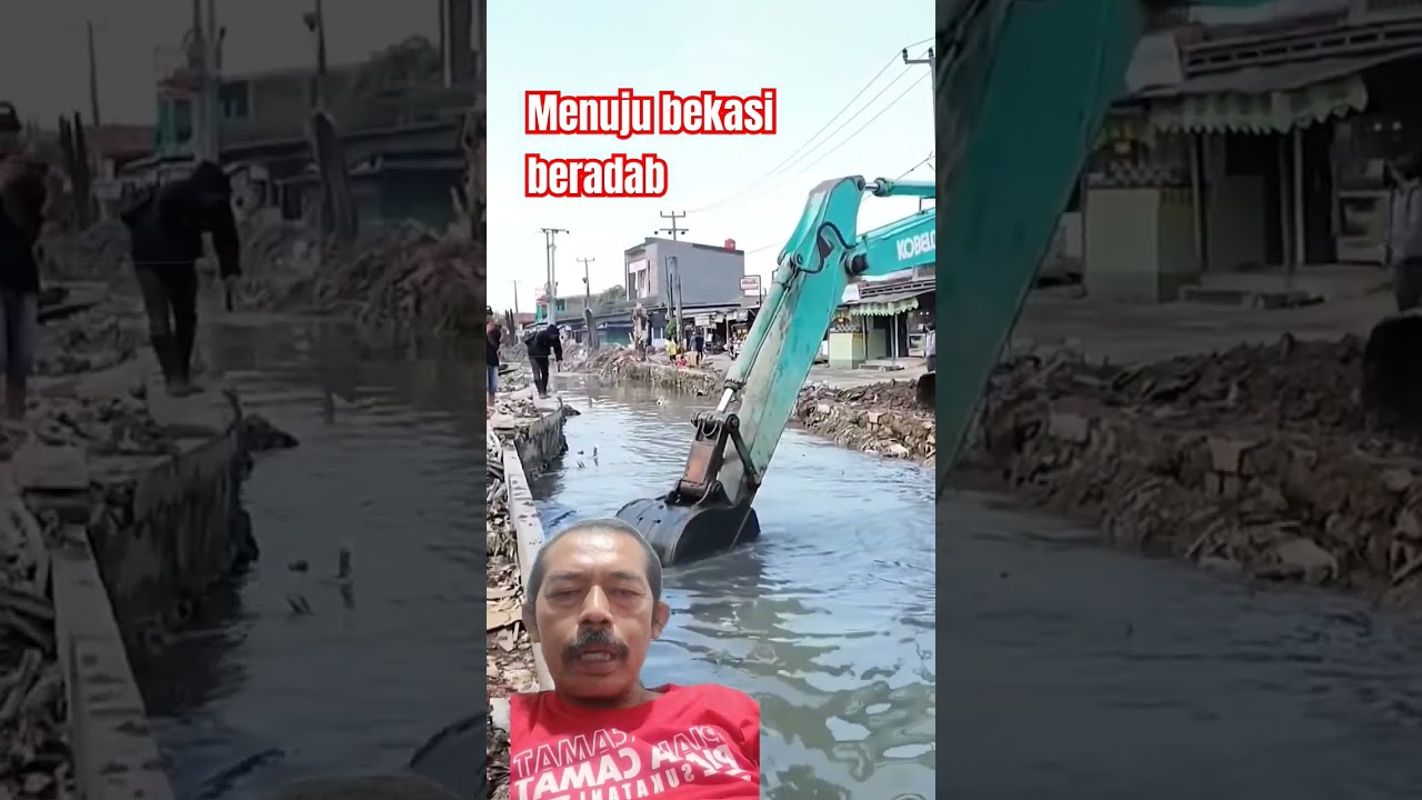 kondisi normalisasi kali bekasi bersih aman #shortvideo