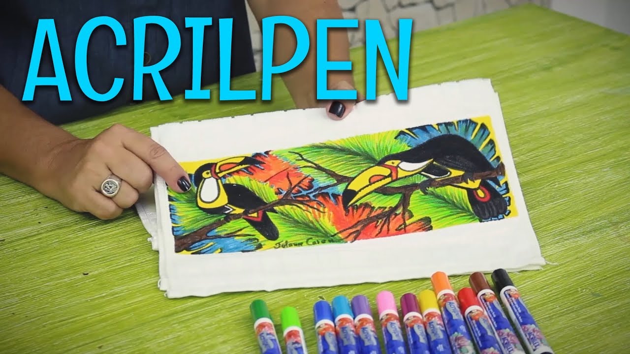 ACRILPEN, CANETA PARA PINTAR TECIDOS!! ‹ Iolane Caron ›