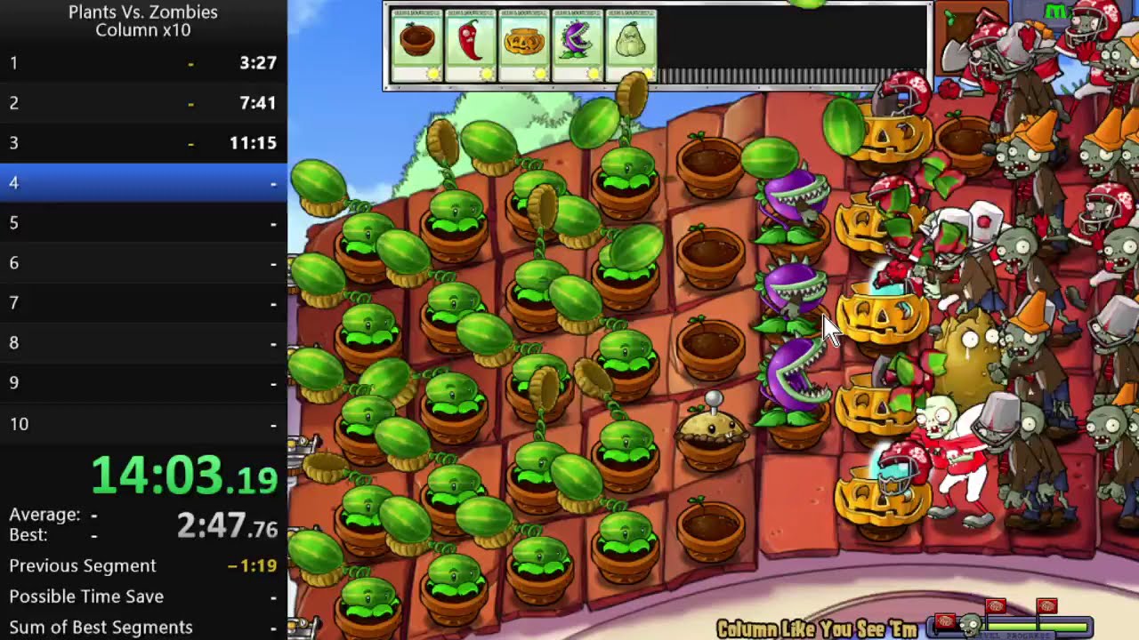 Plants vs Zombies - Column x10 - 38m52s