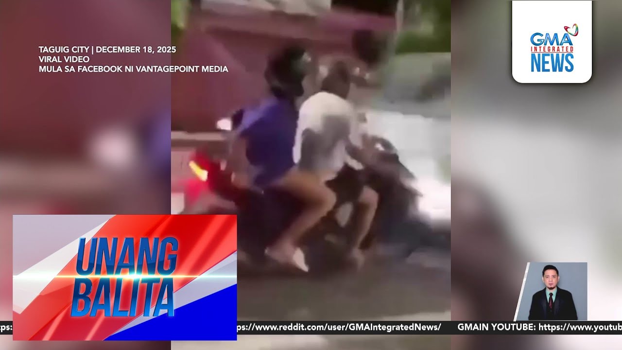 Huli-cam &ndash; Rider, sumalpok sa van; 3, sugatan | Unang Balita