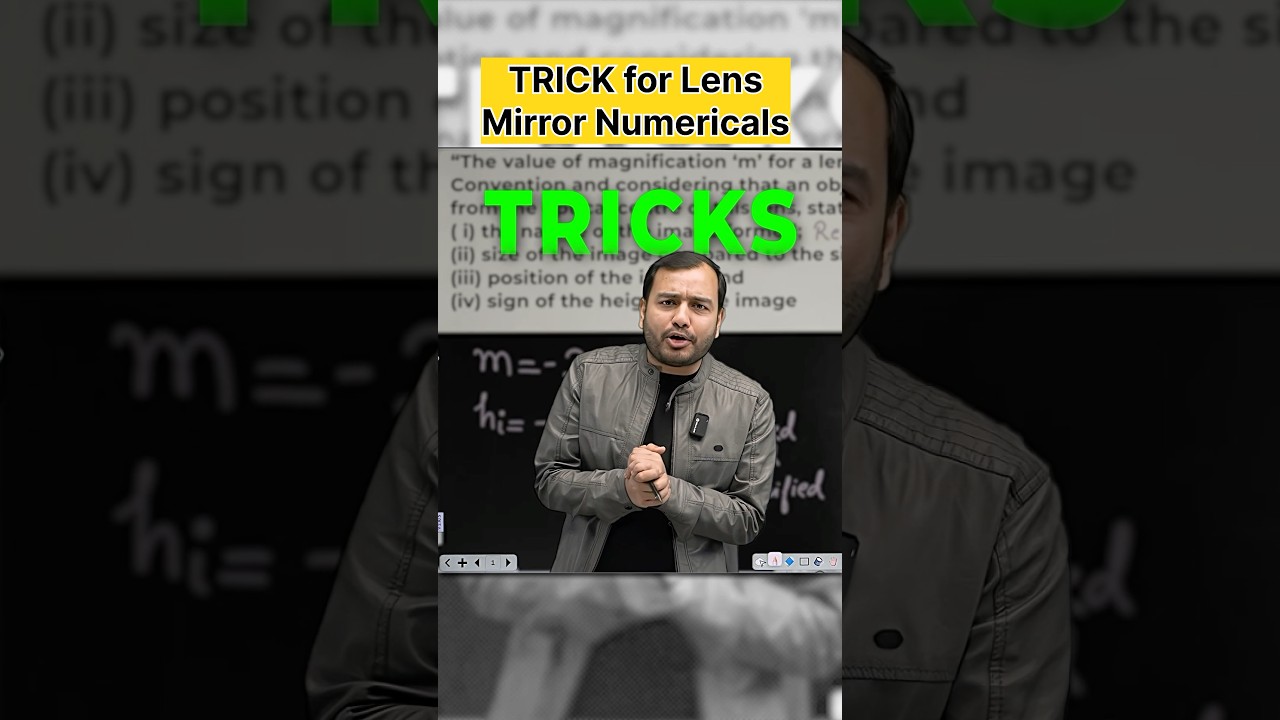 Tricks to solve lens numericals  mirror numericals !! Class 10 -   