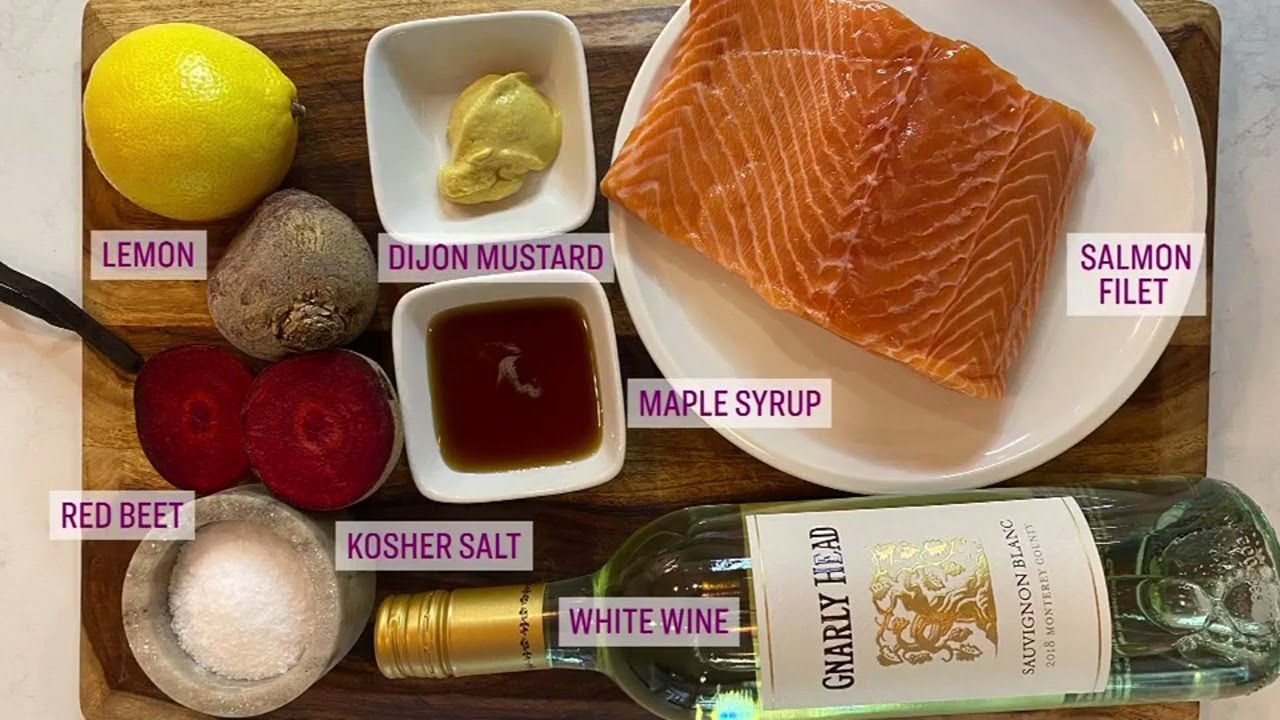 Mouthwatering beetroot salmon lox