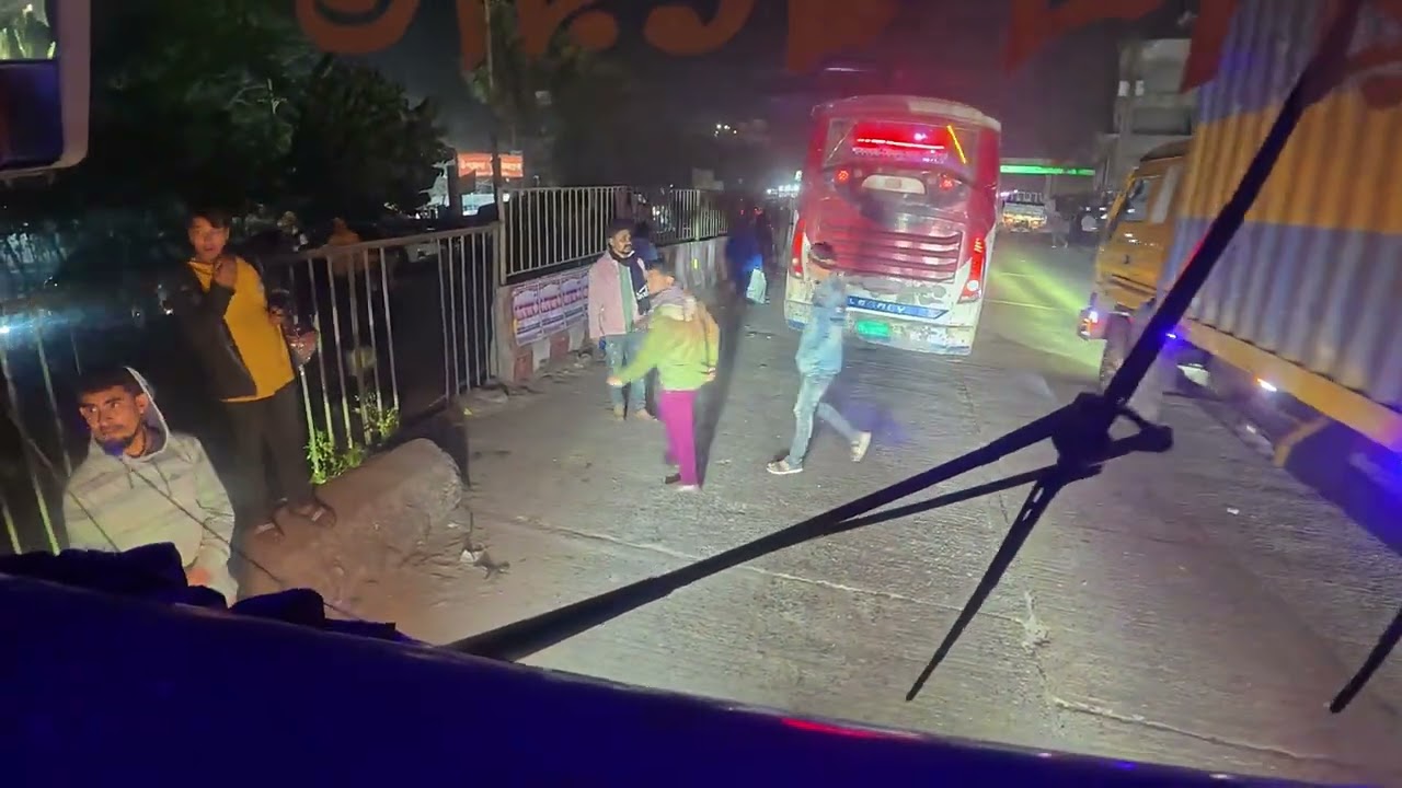 Cumillah To Dhaka Road Night View/ Dji action 6 Camera Night View video Test