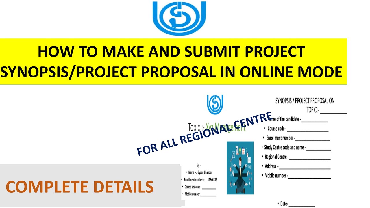 HOW TO MAKE AND SUBMIT PROJECT SYNOPSIS/PROJECT PROPOSAL IN ONLINE MODE|| Gyaanbhandar