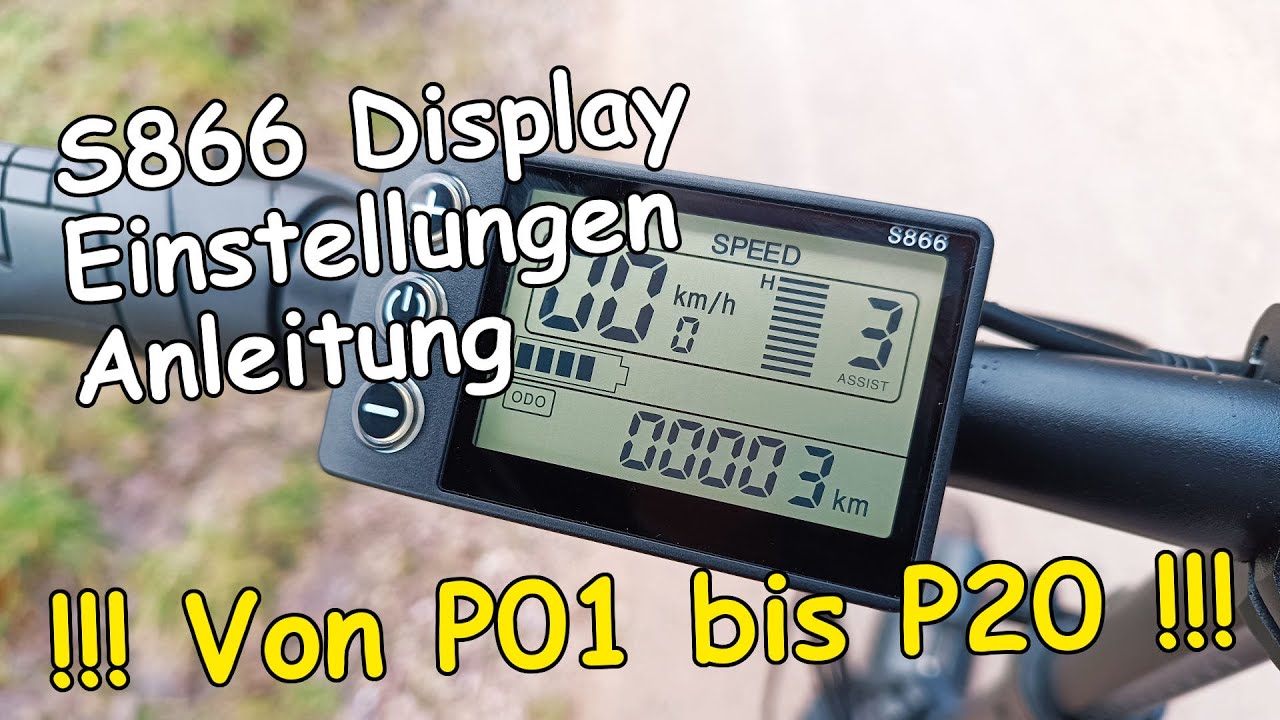 S866 Display Einstellungen 🔥 Alle P-Settings für Onesport, Hitway, ADO, Lankeleise und mehr