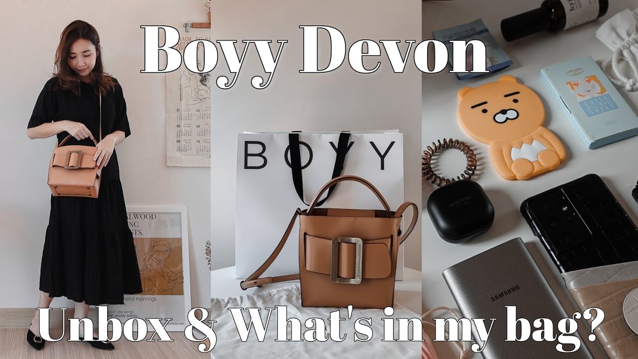 😊 BOYY Devon 21 Unbox & What's in my bag? พกอะไรในกระเป๋า น้องสวยมาก ||  NonNunNee : โน่น นั่น นี่