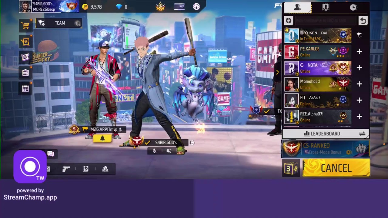 FREE FIRE LIVE SCRIM GAMEPLAY