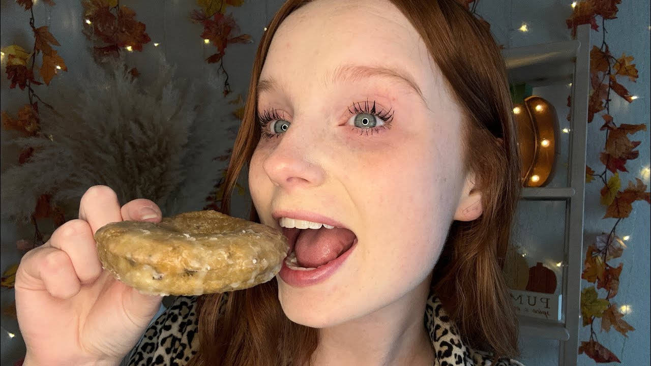 ASMR eat breakfast with me MUKBANG 🍩🎀
