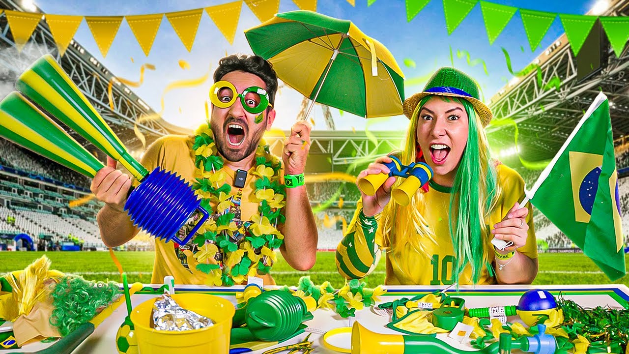 COMPRAMOS E TESTAMOS TUDO QUE É DA COPA DO MUNDO | Gabriel e Shirley 2.0