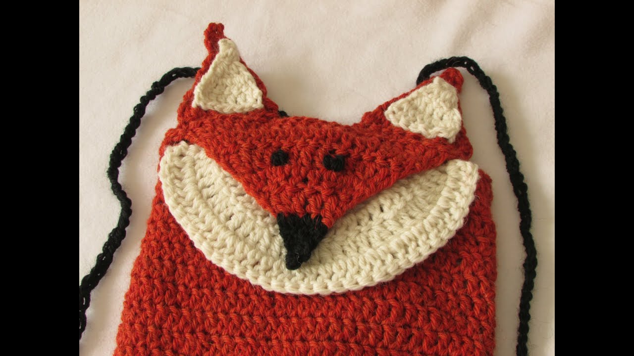 VERY EASY crochet fox backpack / bag / rucksack tutorial