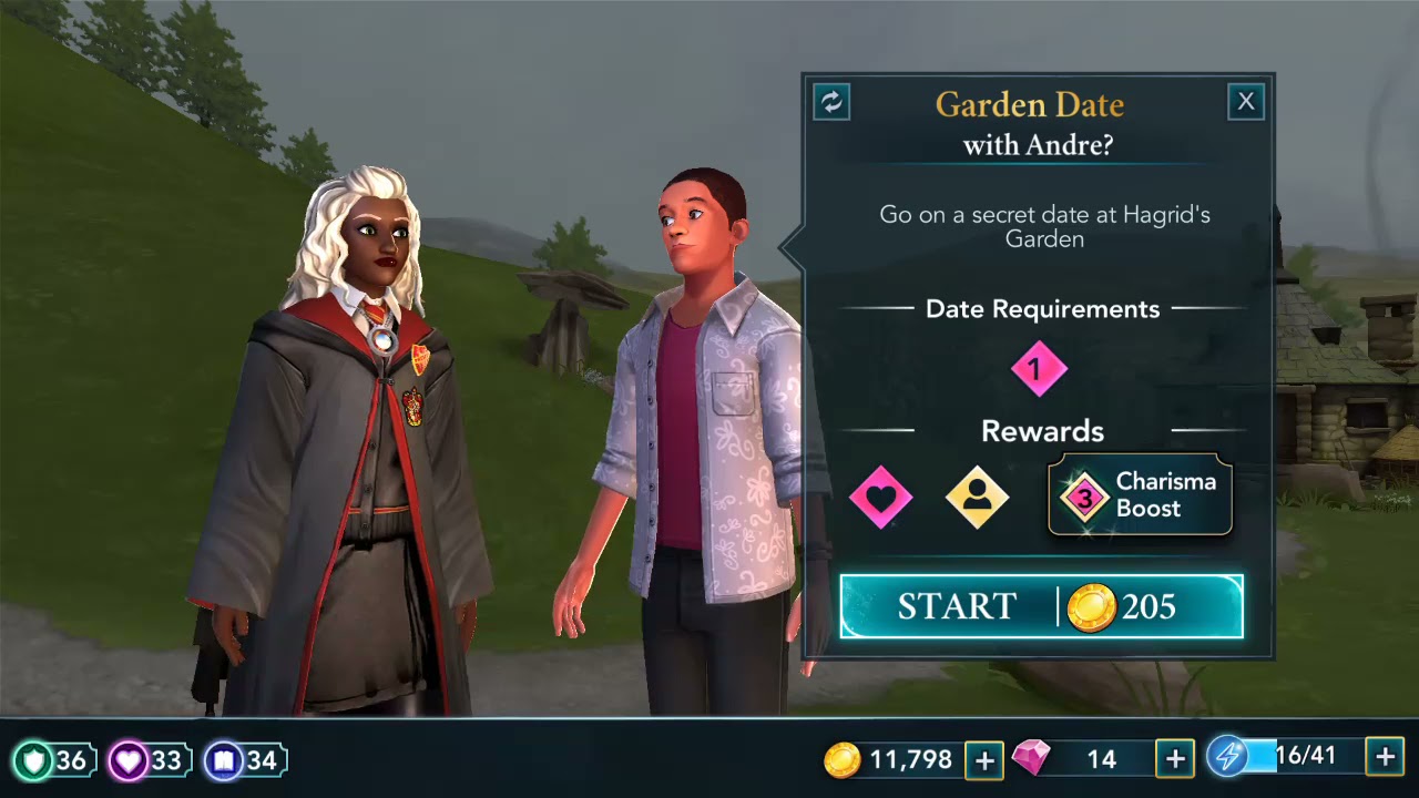 Hogwarts Mystery: Garden Date with Andre Egwu