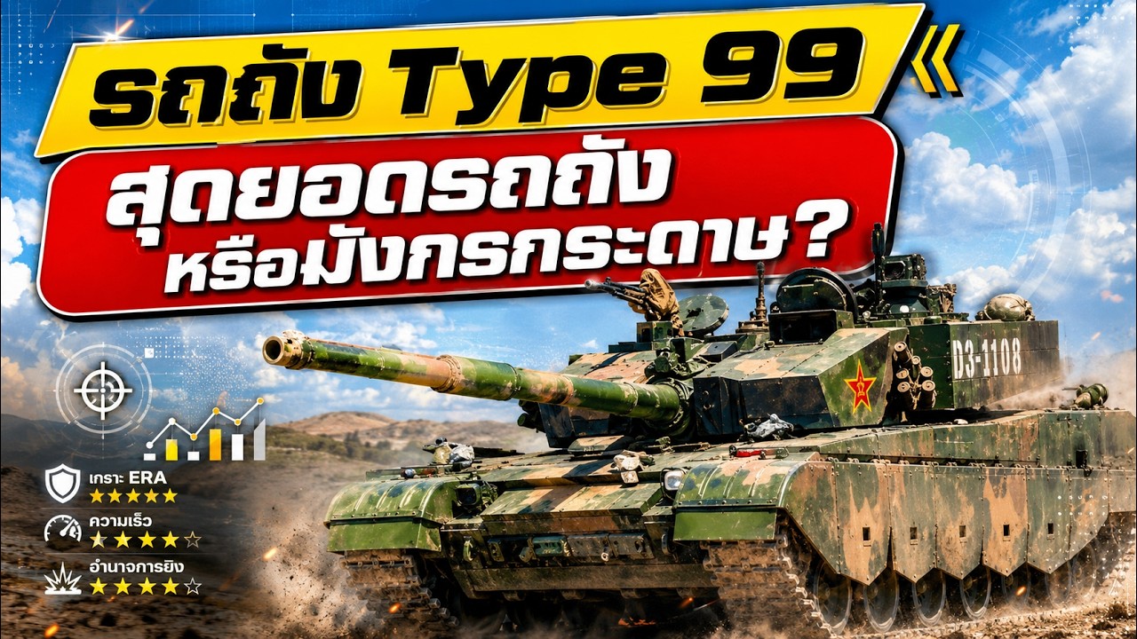 รถถัง Type 99 ของจีนสุดยอดรถถังหรือมังกรกระดาษ?