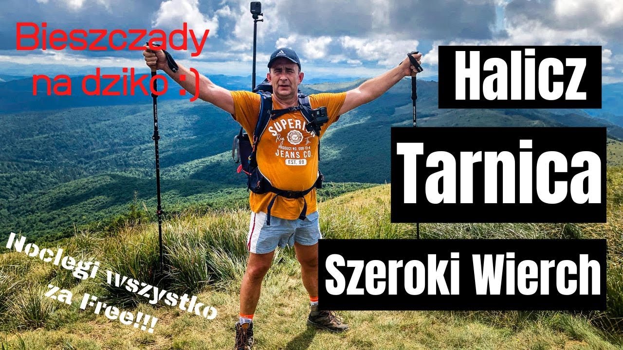Tarnica przez Rozsypaniec i Halicz z Wołosatego Kamperem na dziko w Bieszczady, vanlife Polska