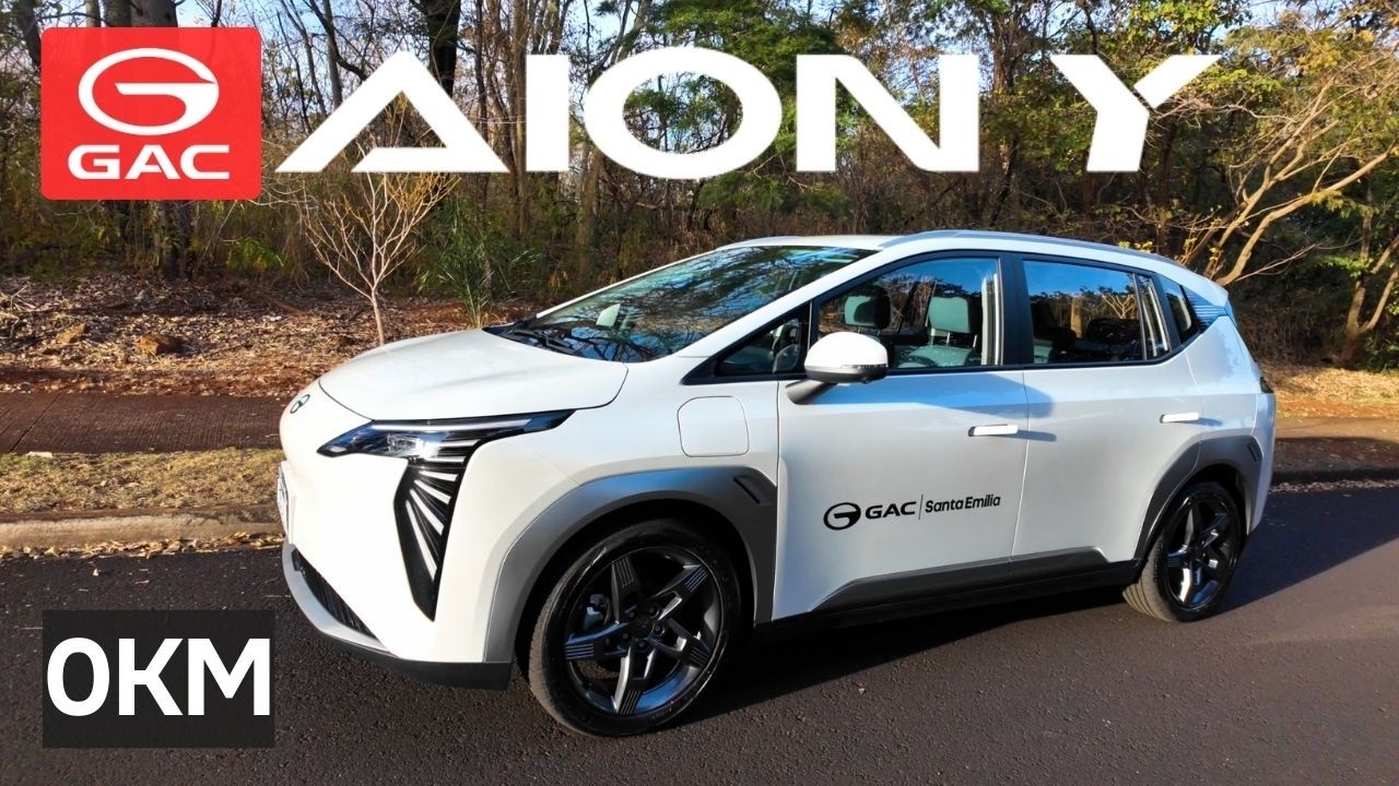 1ª viagem GAC Aion Y  Zero KM mais de 300 km com o carro cheio - Teste de autonomia e opinião