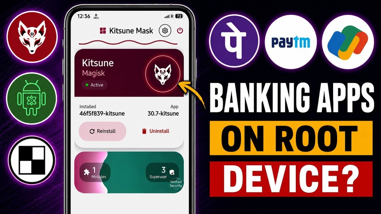 ❄️Banking Apps Use on Rooted Devices &ndash; Complete Setup Guide !!!