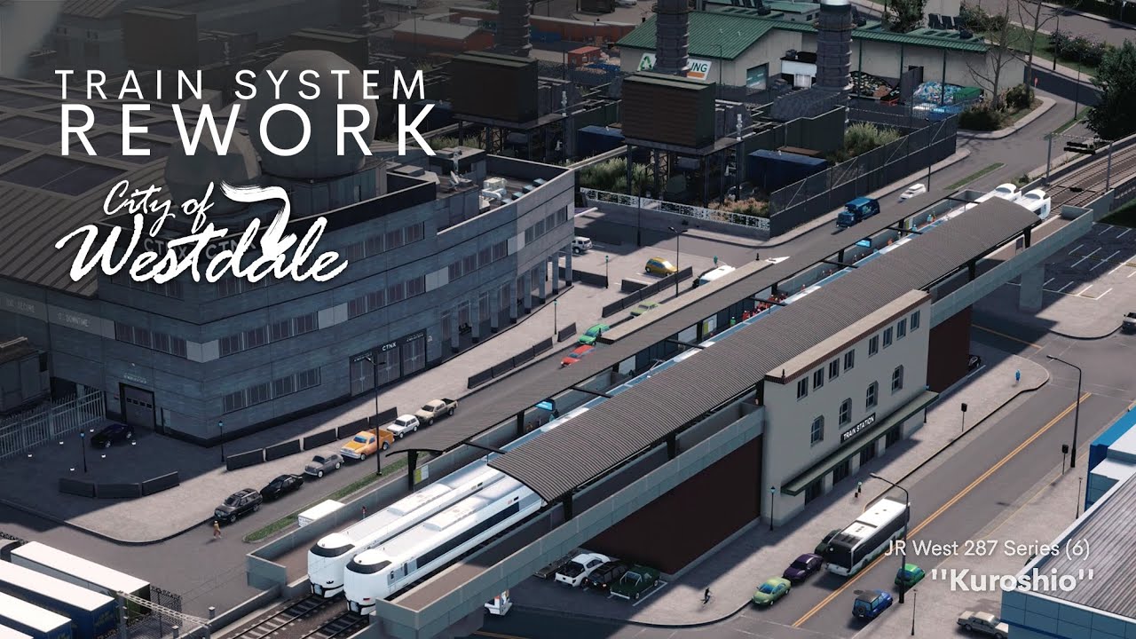 Cities Skylines: Захватывающая Поездка на поезд через Westdale - Ремонтный