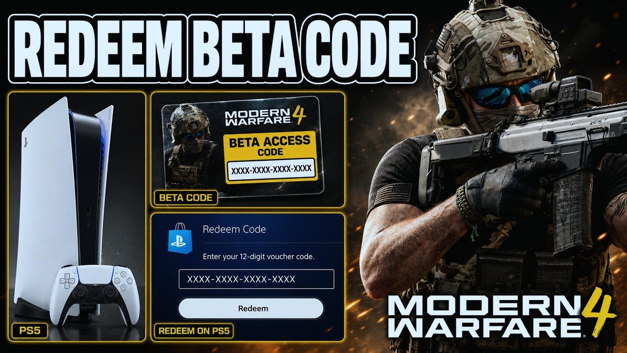 How To Redeem Modern Warfare 4 Beta Code On PS5 - Full Guide