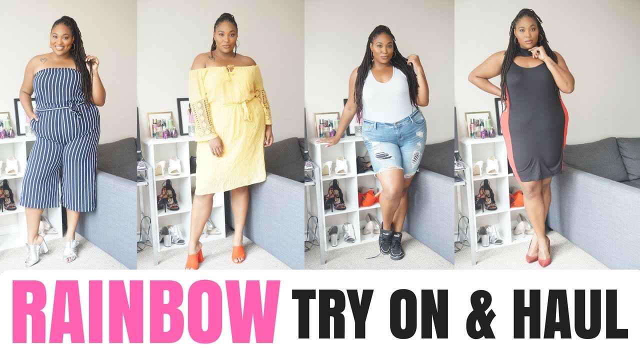 RAINBOW PLUS SIZE Try on & Haul| Plus Size Fashion