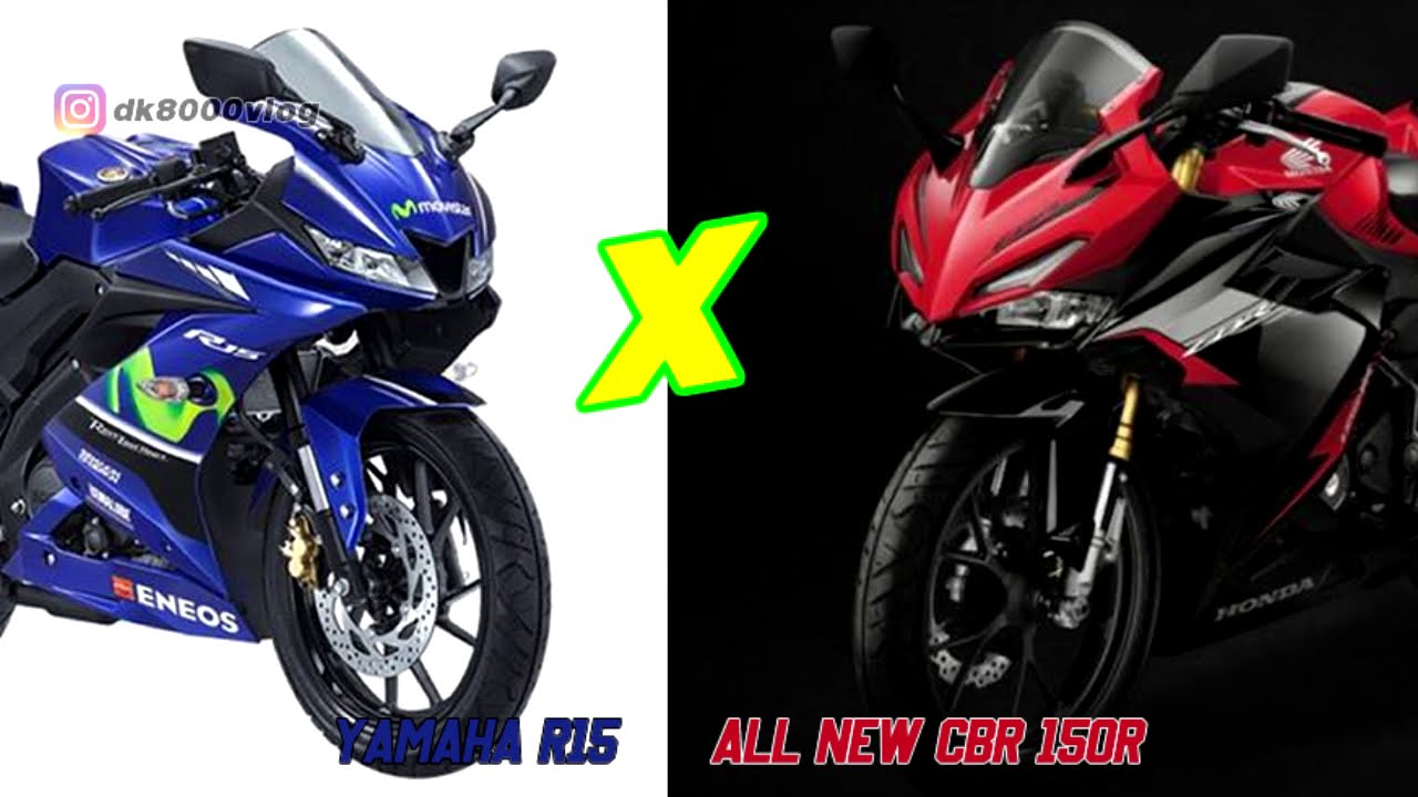 KOMPARASI ALL NEW CBR 150 VS YAMAHA R15 I DK8000