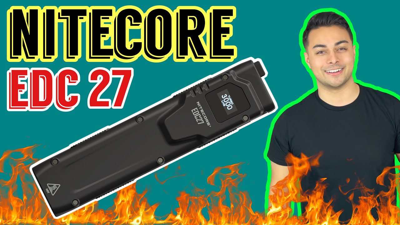The Best Self Defense EDC Tactical flashlight? Nitecore EDC 27 3,000 lumens ULTRA THIN +OLCD Screen