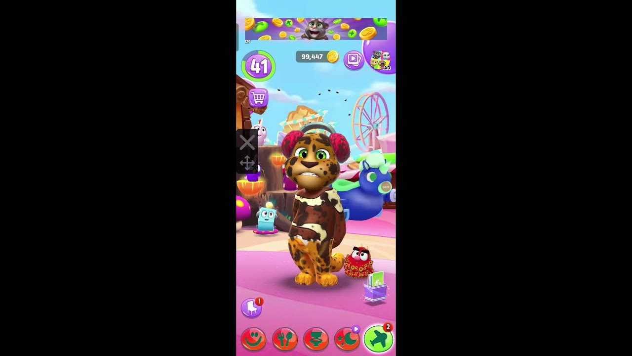 Talking Tom 2 Cat  🎮💫 #shorts #funny