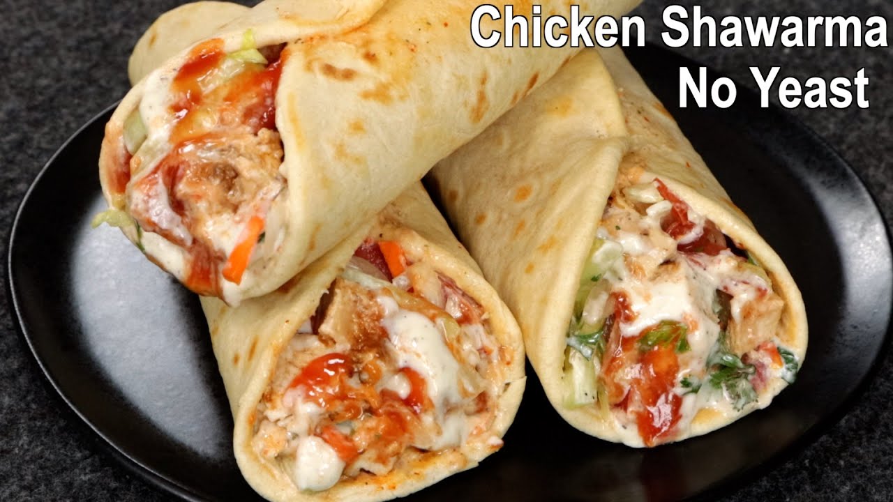 The Best Chicken Shawarma Recipe At Home | Shawarma Recipe | Chicken Shawarma Wrap