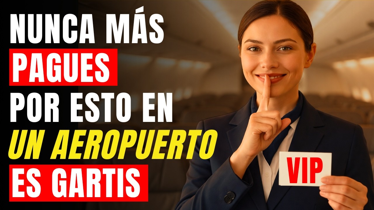 Azafata revela 10 COSAS GRATIS en el AEROPUERTO secretas | Consejos de Viaje