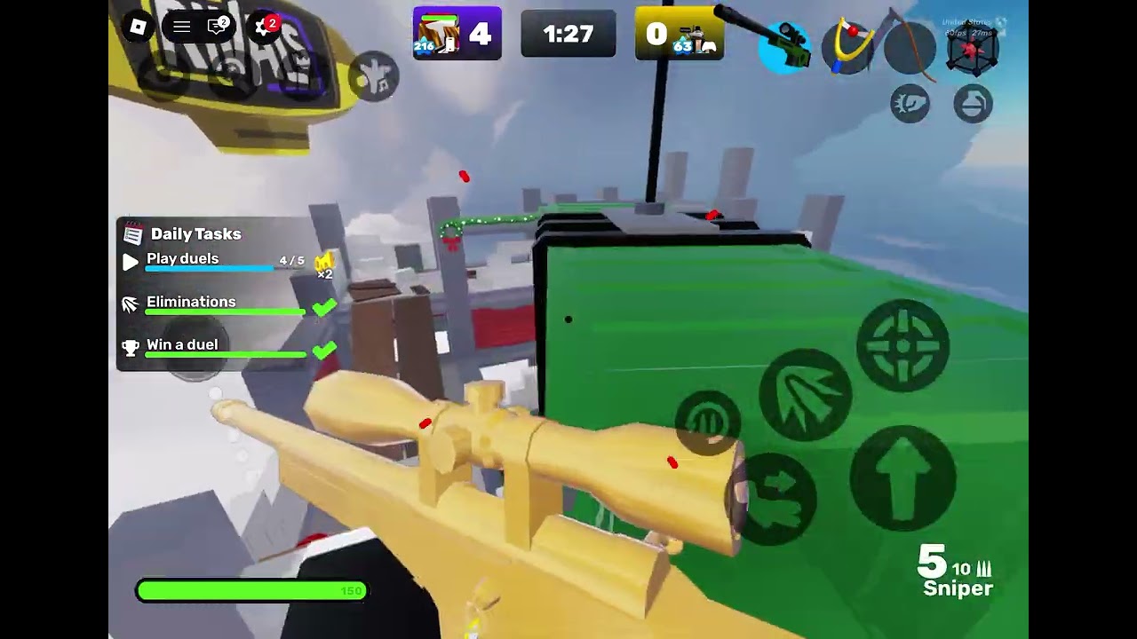 P.O.V my sniper grind in Roblox rivals