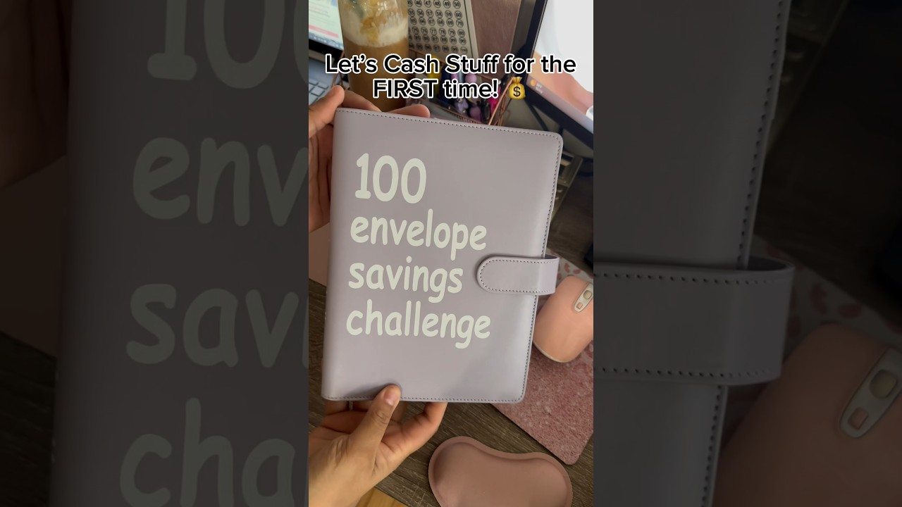 Cash stuffing for the FIRST time! 100 Envelope Savings Challenge #cashstuffing #budgeting #singlemom