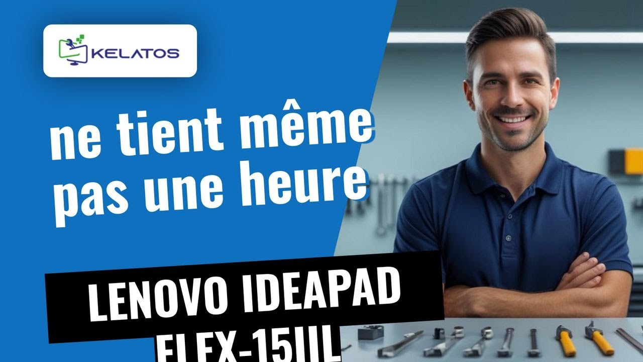 Votre LENOVO IDEAPAD FLEX-15IIL ne tient même pas une heure ? 🔧 Changement de batterie